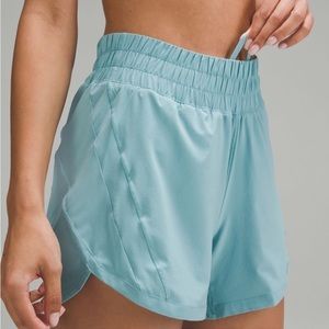 Lululemon Track That High-Rise Lined Short 5" tidal teal